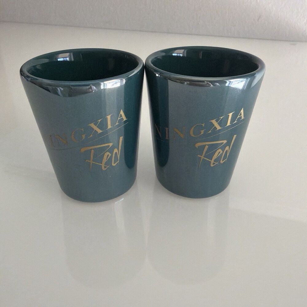 Young Living Ningxia Red Exclusive Green Shot Glasses New